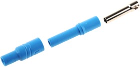 934096102, Blue Female Banana Socket, 4 mm Connector, Screw Termination, 24A, 1000V ac/dc, Nickel