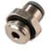 6911 10 17, LF6900 LIQUIfit Series Push-in Fitting, G 3/8 Male to Push In 10 mm, Threaded-to-Tube Connection Style