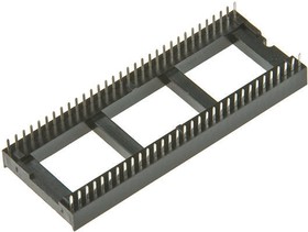 W3128/407TRC, 1.77mm Pitch Vertical 28 Way, Through Hole Stamped Pin Open Frame IC Dip Socket, 10A