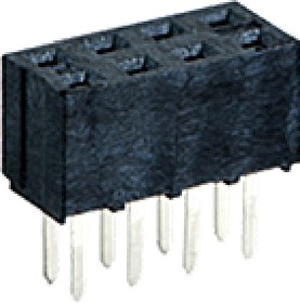 Фото 1/2 791077004, Straight Through Hole Mount PCB Socket, 10-Contact, 2-Row, 2mm Pitch, Plug-In Termination
