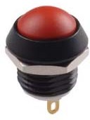 AP2C200TWBE, Pushbutton Switches 2N Concave, Blk No LED, 12",22 AWG