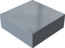 01606020, Aluminium Standard Series Grey Glass Fibre Reinforced Polyester Enclosure, IP66, IK09, Grey Lid, 600 x 600 x 202mm