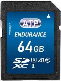 AF64GSD4-EBAXM, 64 GB Industrial SD SD Card, UHS-I