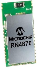 RN4870-I/RM140, Bluetooth Bluetooth v5.0 Transceiver Module 2.402GHz ~ 2.48GHz Integrated, Chip Surface Mount