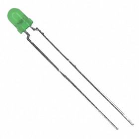 Фото 1/3 TLHG4400, Светодиод одноцветный зеленый 565нм 2-Pin T-1 лента на катушке