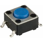 PTS645SM43SMTR92LFS, Кнопка тактильная 6Х6Х4.3мм 0.05А 12В 1.6H 100000циклов SMD ...