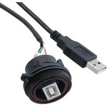 PX0844/B/0M50/A, USB Connectors USB B TO A