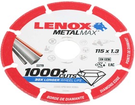 Фото 1/3 2030865, Aluminium Oxide Cutting Disc, 115mm x 1.3mm Thick, Medium Grade, P80 Grit