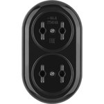 SQ1806-0103, Розеточная колодка 2 гнезда 2П 16А макс. 250B "Ретро" (карболит) ...