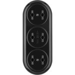 SQ1806-0104, Розеточная колодка 3 гнезда 2П 16А макс. "Ретро" 250B (карболит) ...