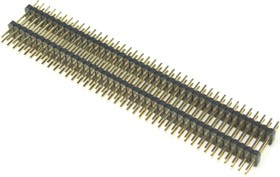 PLLHD-80 (DS1031-11-2x40), Вилка штыревая 1.27мм 2х40 прямая