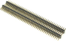 PLLHD-80 (DS1031-11-2x40), Вилка штыревая 1.27мм 2х40pin прямая