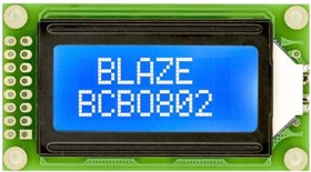 BCB0802-02-BL, ЖКИ 8х2 символьный англо-русский с подсветкой