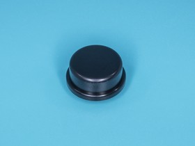 Фото 1/8 SWT-9R-BK, Колпачок круглый для тактовой кнопки, черный