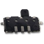 SSAJ120100, Surface Mount Right Angle 10mA SPDT 5V 1Нт О SMD Slide Switches ROHS