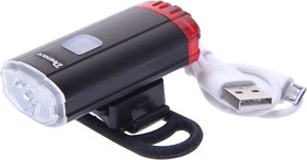 УТ00019039, Фонарь велосипедный 2 в 1 USB кабель с аккумулятором 800mAh VXM