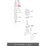 546110U000, Опора амортизатора передн ACCENT 11-, i10 13-, SOLARIS 11-