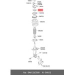 54612-2C000, Подшипник опоры HYUNDAI Accent (06-),i30 (07-) амортизатора переднего OE