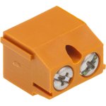Weidmuller PM 5.08 Series PCB Terminal Block, 2-Contact, 5.08mm Pitch ...