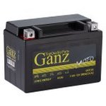 Аккумулятор GANZ мото AGM 11 А/ч Прямая 150x87x110 CCA280 А GTZ12S (12 А/ч)