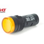 085-06-02, Лампа AD16-16DS(LED)матрица d16мм желтый 230В IP40 HLT