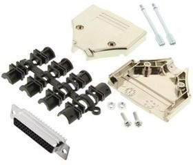 MHDTPK25-HD44FS-K, D-Sub Connector Kit, DB-44 Socket, Solder, ABS