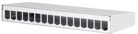 130861-1602-E, Empty Patch Panel Enclosure, Modul 16 Ports Surface Mounted White