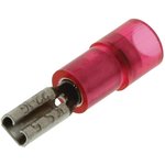 FNDDF2216T-110A5, TERMINAL, FEMALE DISCONNECT, 0.11IN, RED