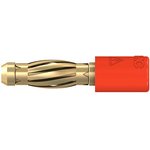 24.0106-1, ADAPTOR, TEST, 4MM PLG-2MM SKT, RED