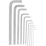 12311, Набор ключей имбусовых HEX, 1,5-12 мм, CrV, 10 шт., удлиненные с шаром ...