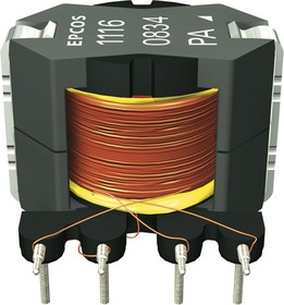 B78386-P1116-A, Трансформатор ISDN (RM6), 13.3мГн 2500В, 1.6:1.6:1:1
