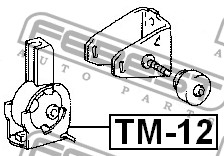 Фото 1/6 TM-12, TM-12_подушка ДВС передняя!\ Toyota Corolla ZZE120/ZZE121/ZZE122 01