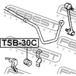 TSB-30C, Втулка стабилизатора TOYOTA CALDINA AT211,CT216,ST21# 1997.08- втулка ...