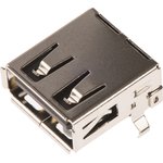 62900416021, USB Connectors WR-COM Type A SMT 4Pin Horztl Female