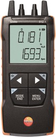 0563 1512, 512-1 Differential Manometer With 2 Pressure Port/s, Max Pressure Measurement 200mbar