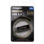 INFD16GB360SEC3.0, USB 3.0 Flash Drive 16 GB USB 3.0 Software Encrypted Flash Drive