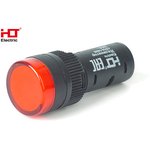 085-06-04, Лампа AD16-16DS(LED)матрица d16мм красный 230В IP40 HLT