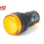 085-06-11, Лампа AD16-22DS(LED)матрица d22мм желтый 24В IP40 HLT