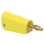 4 mm plug, screw connection, 2.5 mm², yellow, 64.1045-24