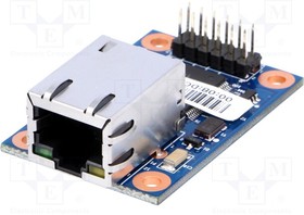 WIZ107SR-TTL, Модуль Ethernet, 3,3ВDC, Интерфейс UART, RJ45,штыревой, 0-70°C
