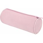 Пенал-тубус BRAUBERG, с эффектом Soft Touch, мягкий, пастельно-розовый, 22х8 см ...