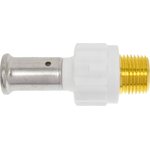 Муфта НР, ПВДФ пресс , белая, 16x1/2", 17PKW-1604