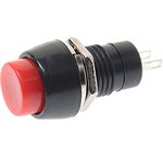PBS-20A-2(red), Выключатель кнопка 2-х позиционный с фиксацией красный 12/24В 3А ...