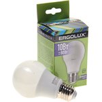 LED-A60-10W-E27-6K, Лампа светодиодная Е27 А60 10W (80W) 220V холодный ERGOLUX