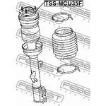 Опора переднего амортизатора TOYOTA HARRIER 2003.02-2012.07 FEBEST TSS-MCU35F