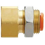 KQ2 Series Straight Threaded Adaptor, G 1/8 Male to Push In 6 mm ...