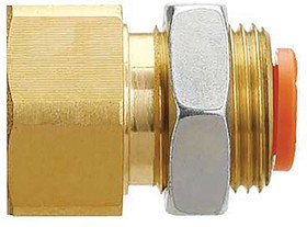 KQ2 Series Straight Threaded Adaptor, G 1/8 Male to Push In 6 mm, Threaded-to-Tube Connection Style