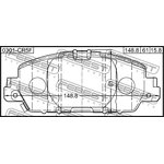 0301-CR5F, Колодки тормозные передние комплект