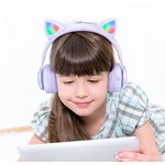 Наушники Bluetooth HOCO W39 Cat Ear Kids BT 5.3, AUX, накладная, громкость +/- ...