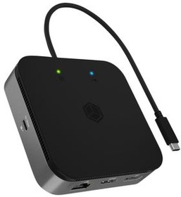 IB-DK408-C41, Docking Station, USB-C Plug, Bus-Powered, 60W, Ports Total 7